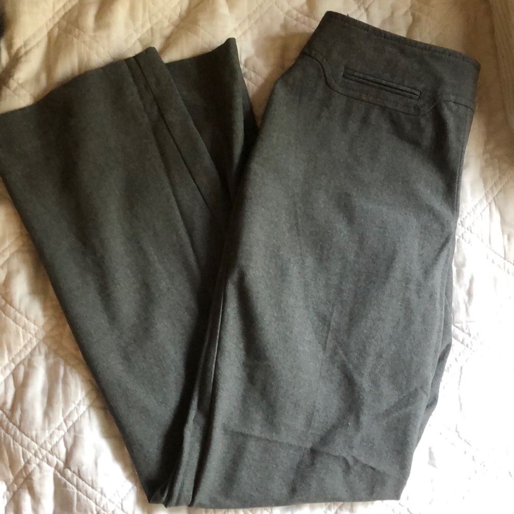 Slightly high waisted grey work pants